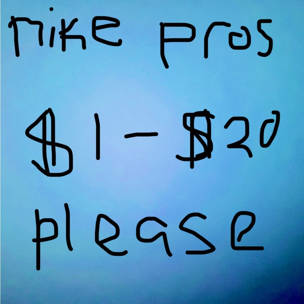 looking for nike pros x-small or small any color or pattern